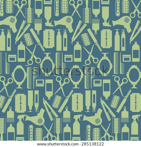 Hair Dresser Background Vector Illustration