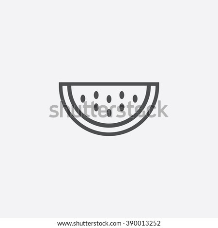 line watermelon Icon
