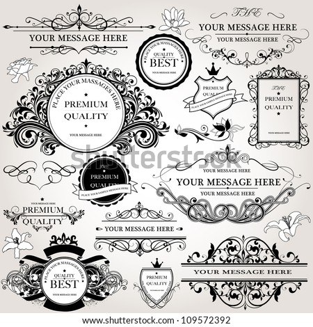design elements vector set