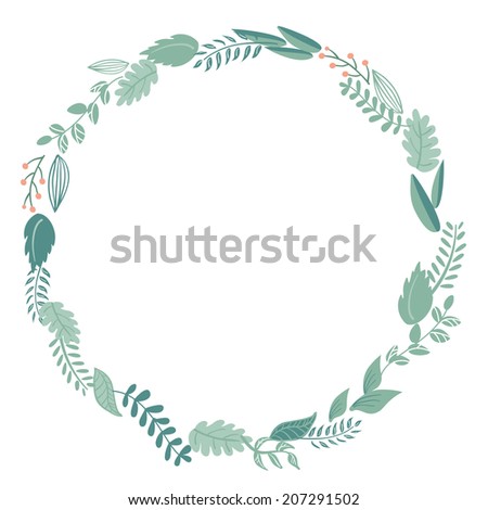 Circle Floral Frame Stock Images, Royalty-Free Images 