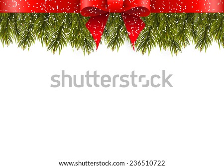 Christmas decoration on white background