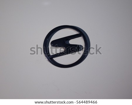 TURIN, ITALY - CIRCA JANUARY 2017: Trabant logo on vintage car at Museo Nazionale dell Automobile (meaning National Automobile Museum car museum)