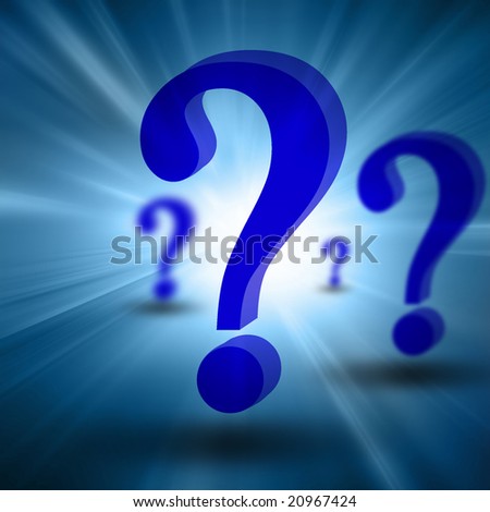 3d Question Mark On Blue Background Stock Illustration 21296539 ...