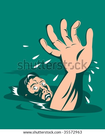Men On Lifeboat Sinking Ship Background Stock Vector 35572957 ...