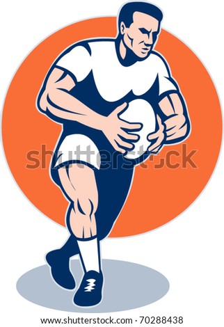 Illustration Cartoon Welsh Rugby Player Running Stock Illustration ...