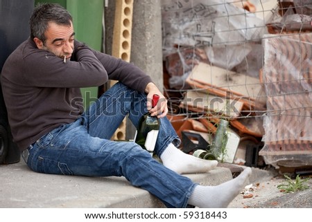 Drunk Man Lying On City Street Stock Photo 59318437 - Shutterstock