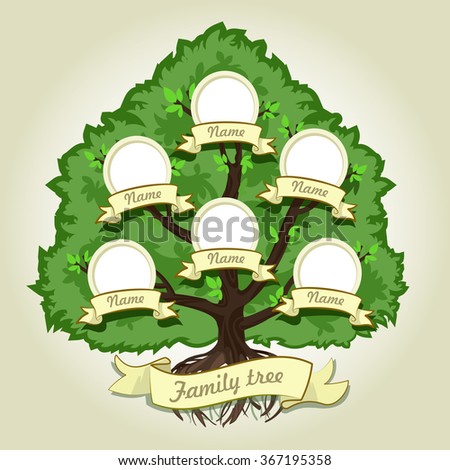 Genealogical Family Tree On Gray Background Stock Vector 367195358 Shutterstock Vintage Genealogical Family Tree Sketch Vector Illustration Stock Vector