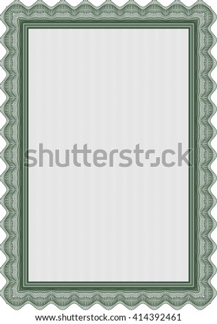 green certificate border template