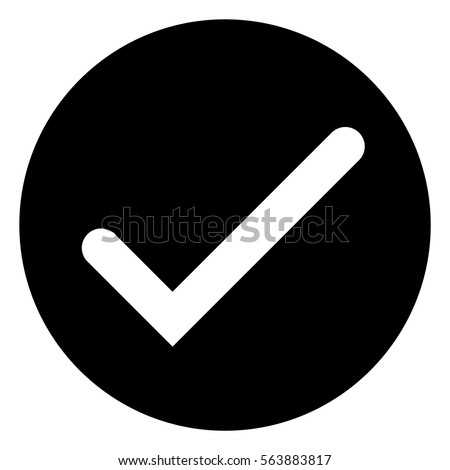 tick mark symbol black