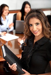 Business woman holding a globe in her hands good for a worldwide concept | Freestock photos