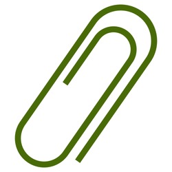 paperclip icon vector