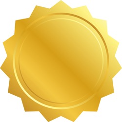 blank gold badge