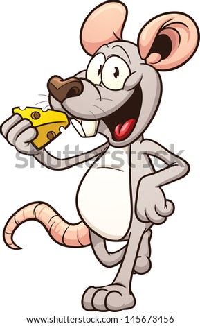 Simple Cartoon Mouse clip art Free Vector / 4Vector