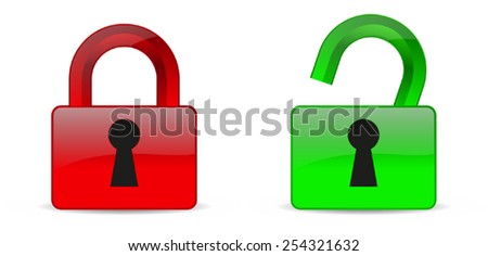 Closed Lock clip art Free Vector / 4Vector