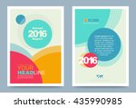 colourful annual report... | Shutterstock .eps vector #435990985