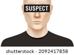 a suspected person with a... | Shutterstock .eps vector #2092417858