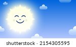smiling sun cartoon character... | Shutterstock .eps vector #2154305595