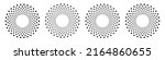 vector set of ornamental round... | Shutterstock .eps vector #2164860655