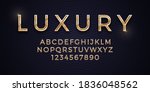 3d vector elegant luxury golden ... | Shutterstock .eps vector #1836048562