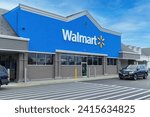Small photo of Framingham, MA USA - JANUARY 18, 2024: Walmart store exterior. Walmart is an American multinational corporation that runs large discount stores and is the world's largest public corporation.
