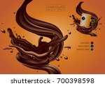 design of delicious chocolate... | Shutterstock .eps vector #700398598