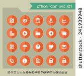 web and office icons on bright... | Shutterstock .eps vector #241939948