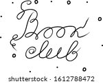 book club handwritten text... | Shutterstock .eps vector #1612788472
