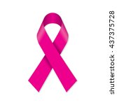 breast cancer awareness pink... | Shutterstock .eps vector #437375728