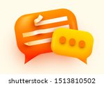 3d chat bubble. talk  dialogue  ... | Shutterstock .eps vector #1513810502
