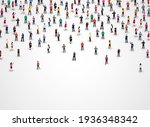 large group of people on white... | Shutterstock .eps vector #1936348342