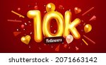 10k or 10000 followers thank... | Shutterstock .eps vector #2071663142