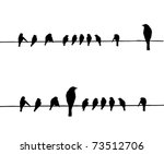 Vector Silhouettes Of The Birds ...