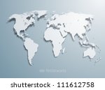 3d vector world illustration... | Shutterstock .eps vector #111612758