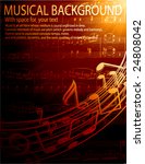 Musical Background  Vector...