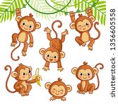 Vector Set With Monkey In...