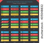 48 web button collection in 12... | Shutterstock .eps vector #405048832