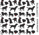 labrador pattern dog poses dog... | Shutterstock .eps vector #1139978798
