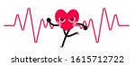 cute heart cartoon character... | Shutterstock .eps vector #1615712722