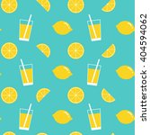 lemon and lemonade seamless... | Shutterstock .eps vector #404594062
