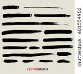 brush texture background vector ... | Shutterstock .eps vector #601554902