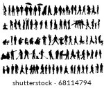 over one hundred people vector... | Shutterstock .eps vector #68114794