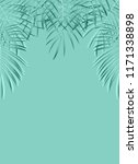 beautiful palm leaf background. ... | Shutterstock . vector #1171338898