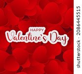 happy valentine's day... | Shutterstock .eps vector #2086445515