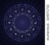 set of symbol zodiac sign.... | Shutterstock .eps vector #324071732