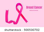 awareness pink ribbon. the... | Shutterstock .eps vector #500530702