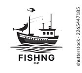 Fishing Boat Logo Design Image...
