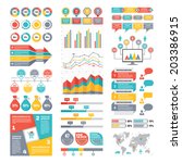 infographic elements collection ... | Shutterstock .eps vector #203386915