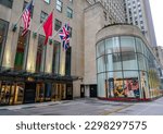 Small photo of NEW YORK - MAY 4, 2023: Christie's main headquarters at Rockefeller Plaza in New York. Christie's is the world's largest art business and a fine arts auction house.
