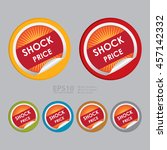 vector   shock price special... | Shutterstock .eps vector #457142332