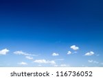 Blue Sky With Clouds Closeup
